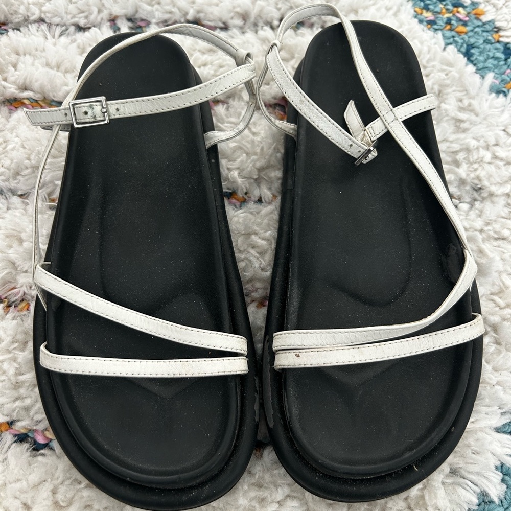 Kurt Geiger White Strappy Sandals